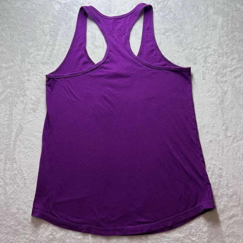 Nike Women’s Medium Purple Racerback Tank Top Get Your Game Up Loose Fit